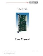 Wiener VM-USB User Manual preview