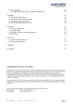 Preview for 3 page of WIESHEU Euromat 64 L Operating Instructions Manual