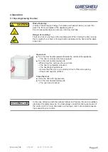 Preview for 25 page of WIESHEU Euromat 64 L Operating Instructions Manual