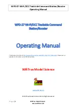 WifiTrax Model Science WFD-27 Operating Manual предпросмотр