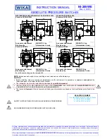 Предварительный просмотр 1 страницы WIKA APW SERIES Instruction Manual