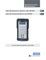 WIKA CEP3000 Operating Instructions Manual preview