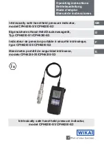 Preview for 1 page of WIKA CPH62I0-S1 Operating Instructions Manual