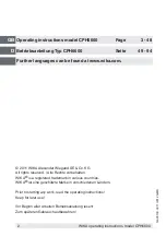 Preview for 2 page of WIKA CPH6600 Operating Instructions Manual