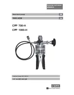 WIKA CPP 1000-H Operating Instructions Manual preview