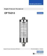 WIKA CPT6010 Operating Instructions Manual предпросмотр