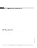 Preview for 2 page of WIKA CPT6020 Operating Instructions Manual