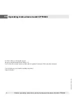 Предварительный просмотр 2 страницы WIKA CPT9000 Operating Instructions Manual