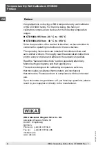 Preview for 4 page of WIKA CTD9300 Series Operating Instructions Manual