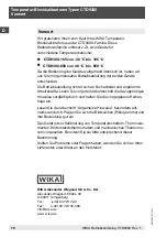 Preview for 70 page of WIKA CTD9300 Series Operating Instructions Manual