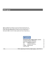 Предварительный просмотр 112 страницы WIKA DG-10 Operating Instructions Manual