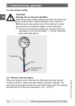 Предварительный просмотр 22 страницы WIKA IntelliTHERM TGT73 Operating Instructions Manual