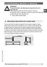 Предварительный просмотр 23 страницы WIKA IntelliTHERM TGT73 Operating Instructions Manual