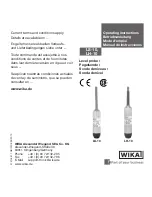 Preview for 1 page of WIKA lh-10 Operating Instructions Manual