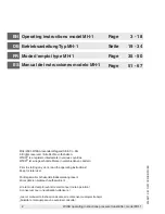 Preview for 2 page of WIKA MH-1 Operating Instructions Manual