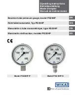 Preview for 1 page of WIKA PG23HP Series Operating Instructions Manual