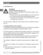 Preview for 8 page of WIKA PG23HP Series Operating Instructions Manual