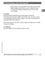 Preview for 21 page of WIKA PG23HP Series Operating Instructions Manual