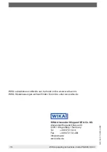 Preview for 76 page of WIKA PGW23.100.11 Operating Instructions Manual