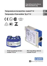 WIKA T12 Series Operating Instructions Manual предпросмотр