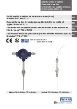 WIKA TC12 Series Operating Instructions Manual предпросмотр