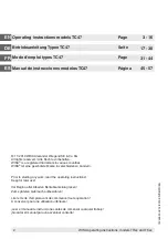 Предварительный просмотр 2 страницы WIKA TC47 Series Operating Instructions Manual