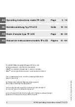 Preview for 2 page of WIKA TF-LCD Operating Instructions Manual