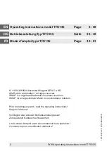 Preview for 2 page of WIKA TFS135 Operating Instructions Manual