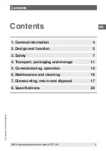 Preview for 3 page of WIKA TFS135 Operating Instructions Manual