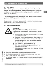 Preview for 13 page of WIKA TFS135 Operating Instructions Manual