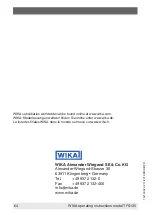 Preview for 64 page of WIKA TFS135 Operating Instructions Manual