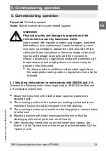 Preview for 13 page of WIKA TG58SA Operating Instructions Manual