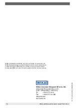 Preview for 76 page of WIKA TR21-A Operating Instructions Manual