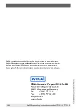 Предварительный просмотр 140 страницы WIKA TR31 Operating Instructions Manual