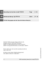 Preview for 2 page of WIKA TR57-M Operating Instructions Manual