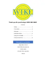 WIKE BOX BIKE Assembly Manual preview