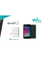 Предварительный просмотр 1 страницы Wiko sunset 2 User Manual