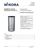 Preview for 1 page of WIKORA WIKOSOL TWIN TRIVALENT Installation Manual Operating Instructions