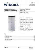 Preview for 1 page of WIKORA WPKR 1000 Installation Manual Operating Instructions