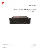 Предварительный просмотр 1 страницы Wilcoxon Research PA8HF Operating Manual