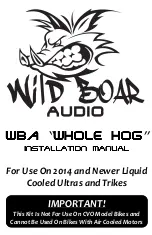 Предварительный просмотр 1 страницы Wild Boar Audio 4405-0534 Installation Manual