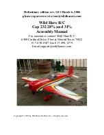 Wild Hare R/C Cap 232 Assembly Manual preview