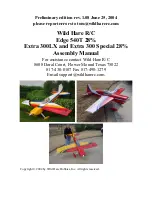 Wild Hare R/C Edge 540T Assembly Manual preview