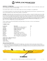 Preview for 1 page of Wilderness Systems RUDDER KIT Supplemental Manual