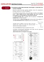 Preview for 15 page of Wildfire RAVEL 750CF User Instructions, Installation Instructions, Service Instructions