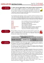 Preview for 16 page of Wildfire RAVEL 750CF User Instructions, Installation Instructions, Service Instructions