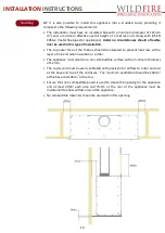 Preview for 19 page of Wildfire RAVEL 750CF User Instructions, Installation Instructions, Service Instructions