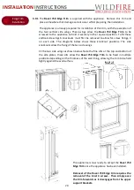 Preview for 24 page of Wildfire RAVEL 750CF User Instructions, Installation Instructions, Service Instructions