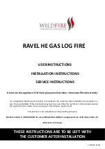 Preview for 1 page of Wildfire RAVEL HE F-101 2 Series Instructions Manual