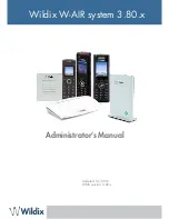 Wildix W-AIR 3.80.x Administrator'S Manual предпросмотр